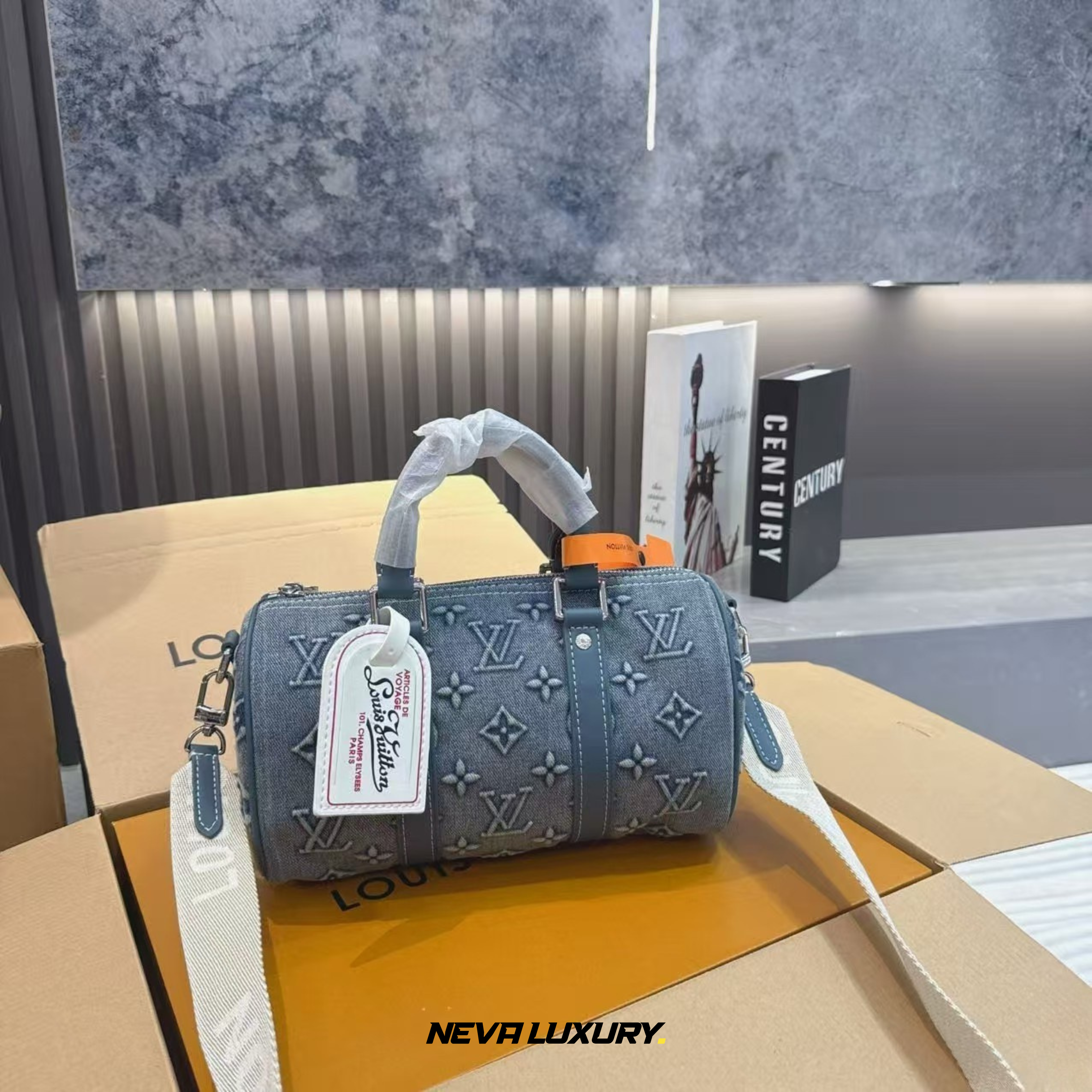 Keepall Bandouliere 25 denim