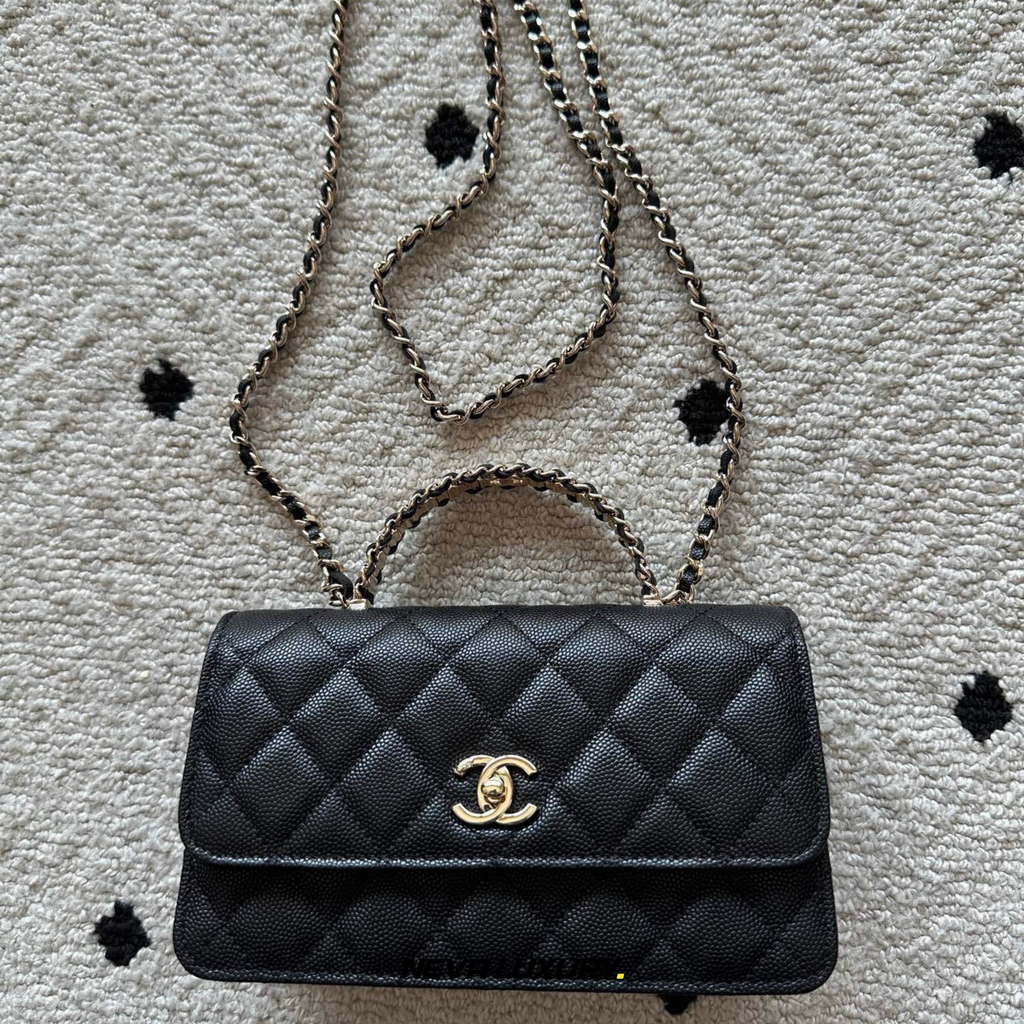 Sac WOC Cuir Caviar Noir Accastillage