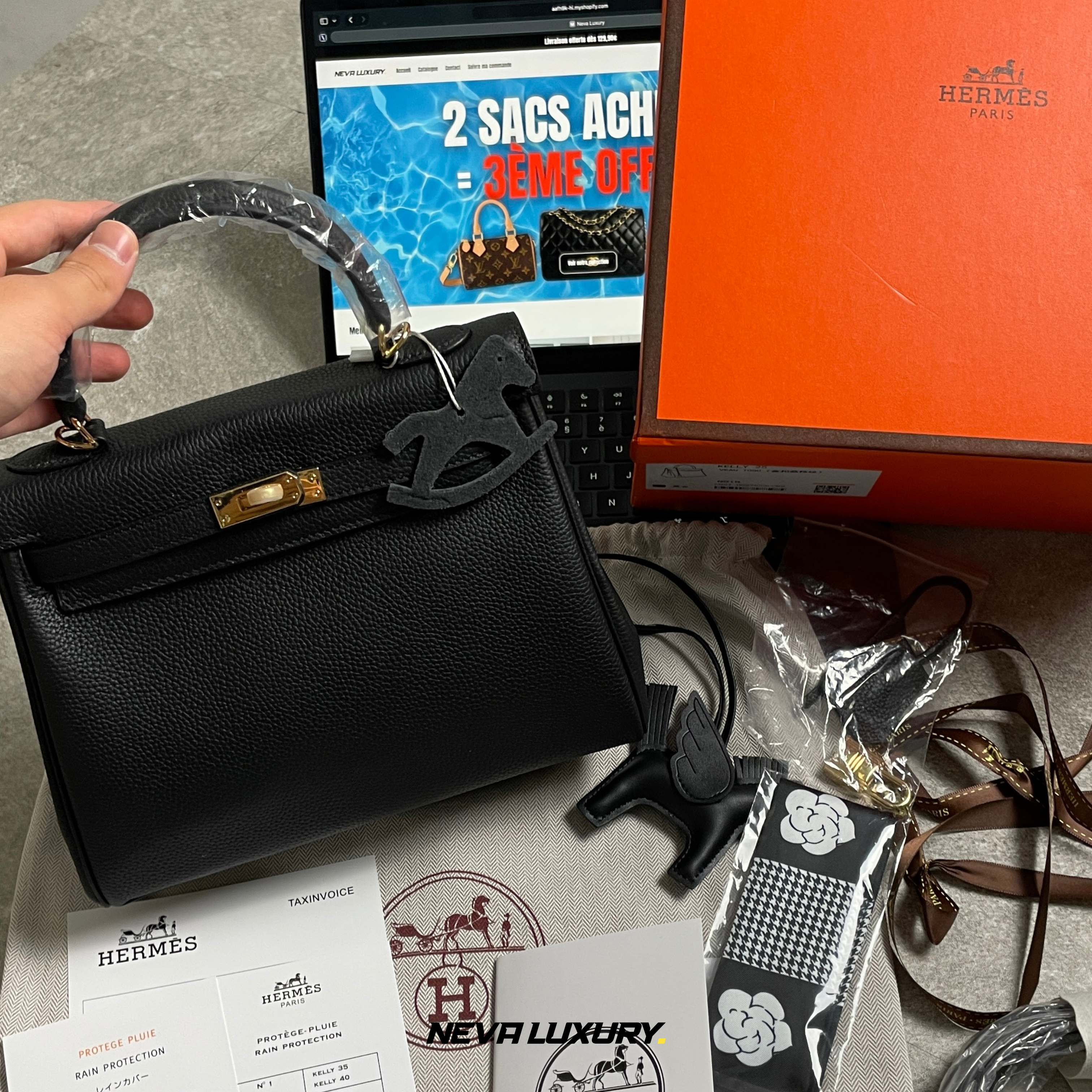 Sac à main en cuir Birkin 25