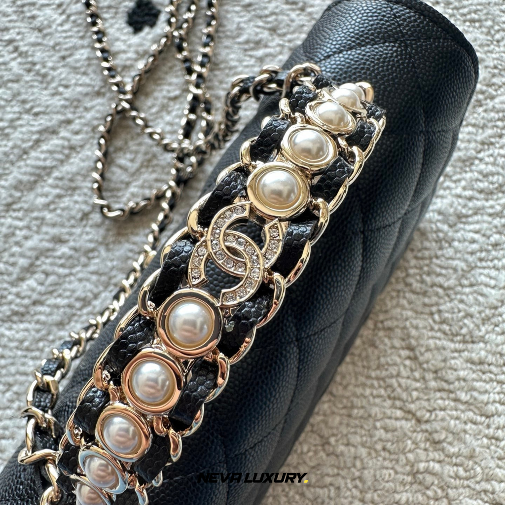 Sac WOC Cuir Caviar Noir Accastillage