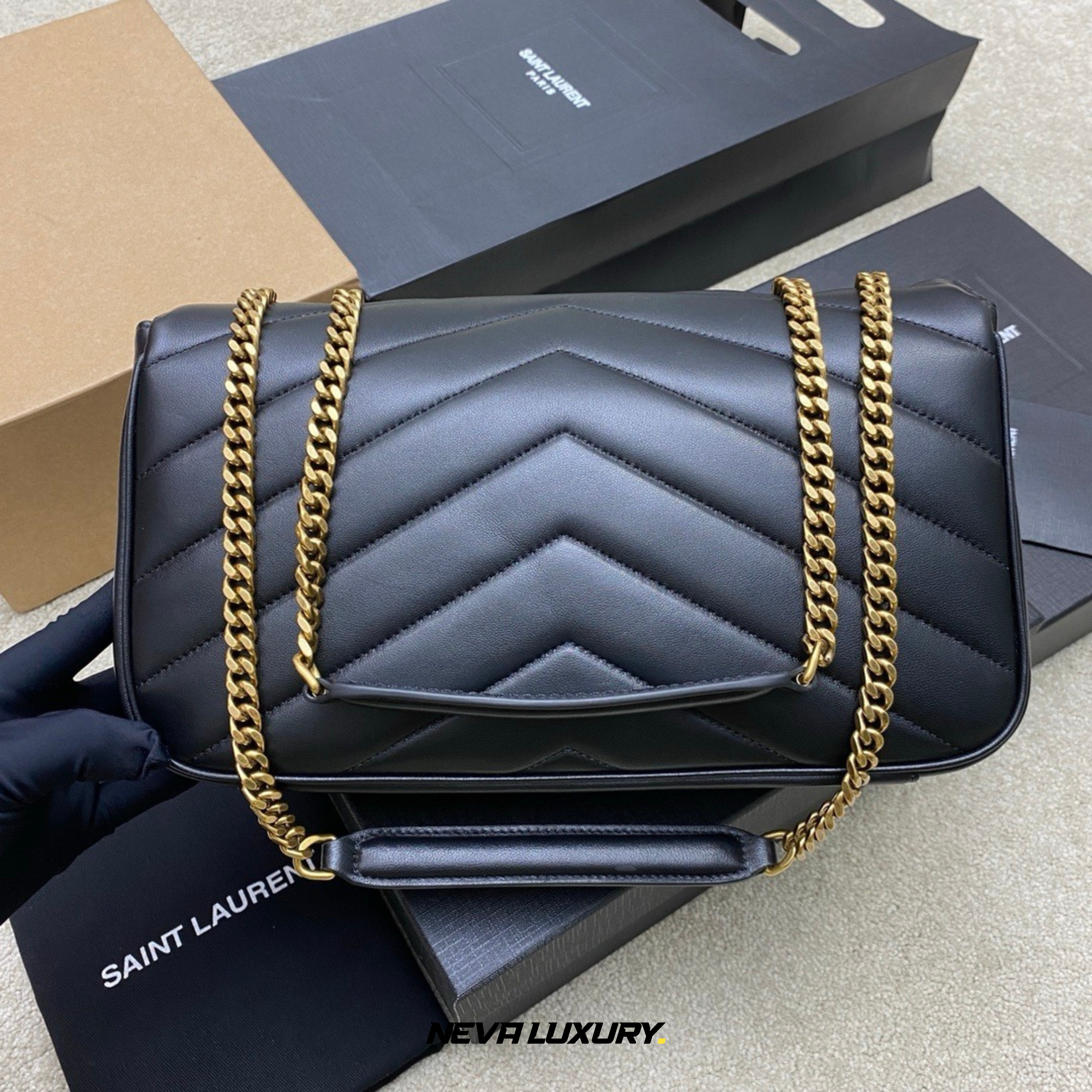LOULOU MEDIUM EN CUIR MATELASSÉ