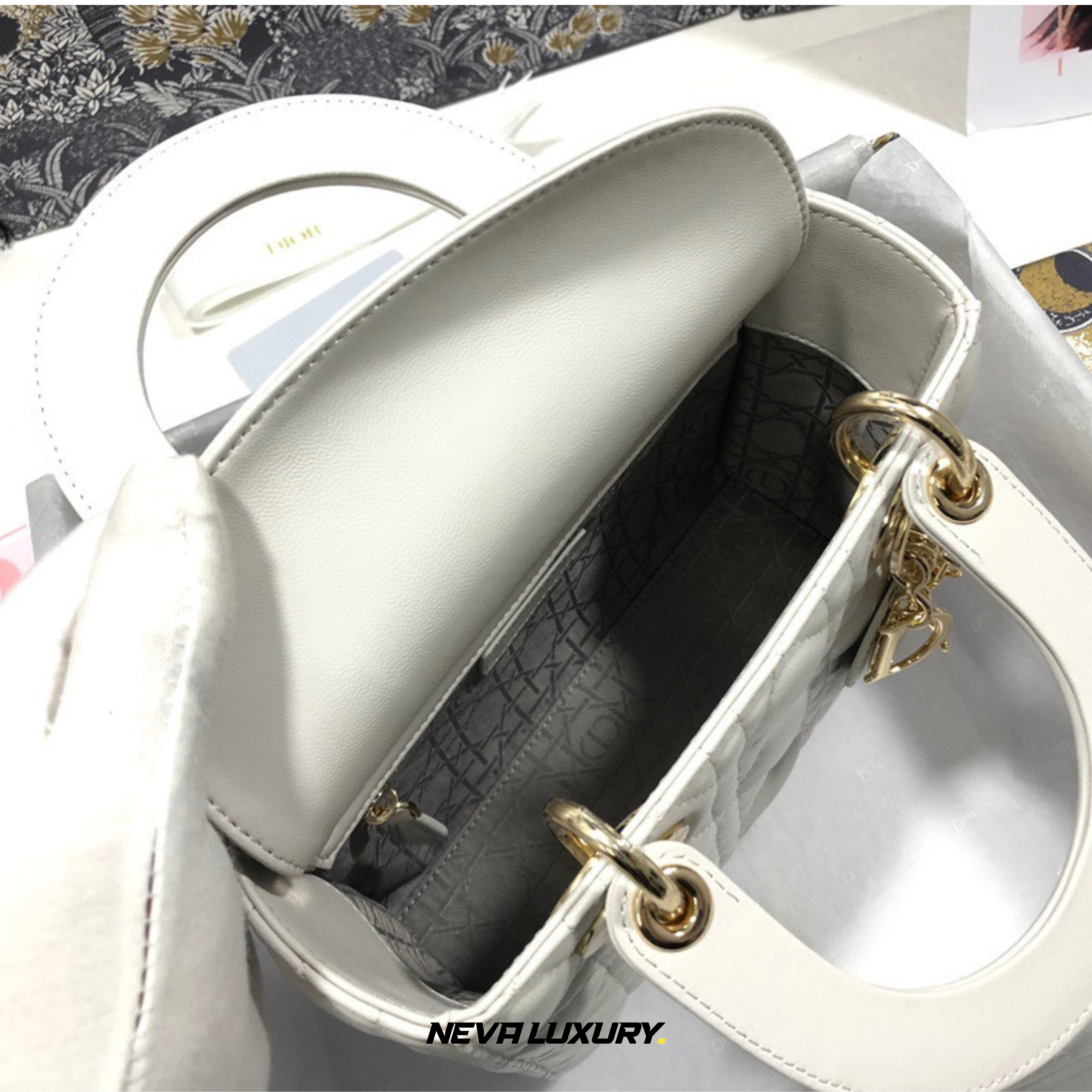 Sac Lady Dior Mini à chaîne Cuir