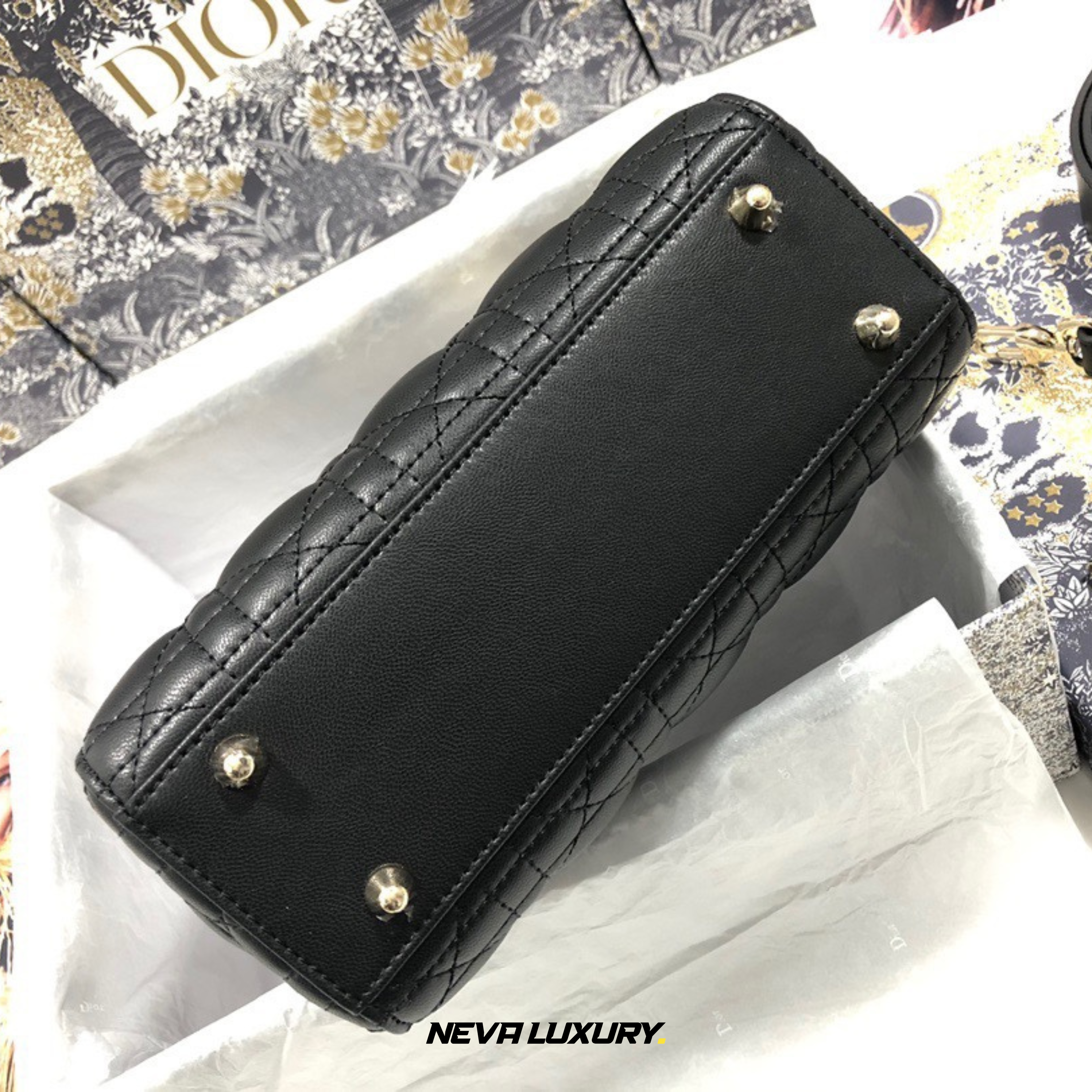 Sac Lady Dior Mini à chaîne Cuir