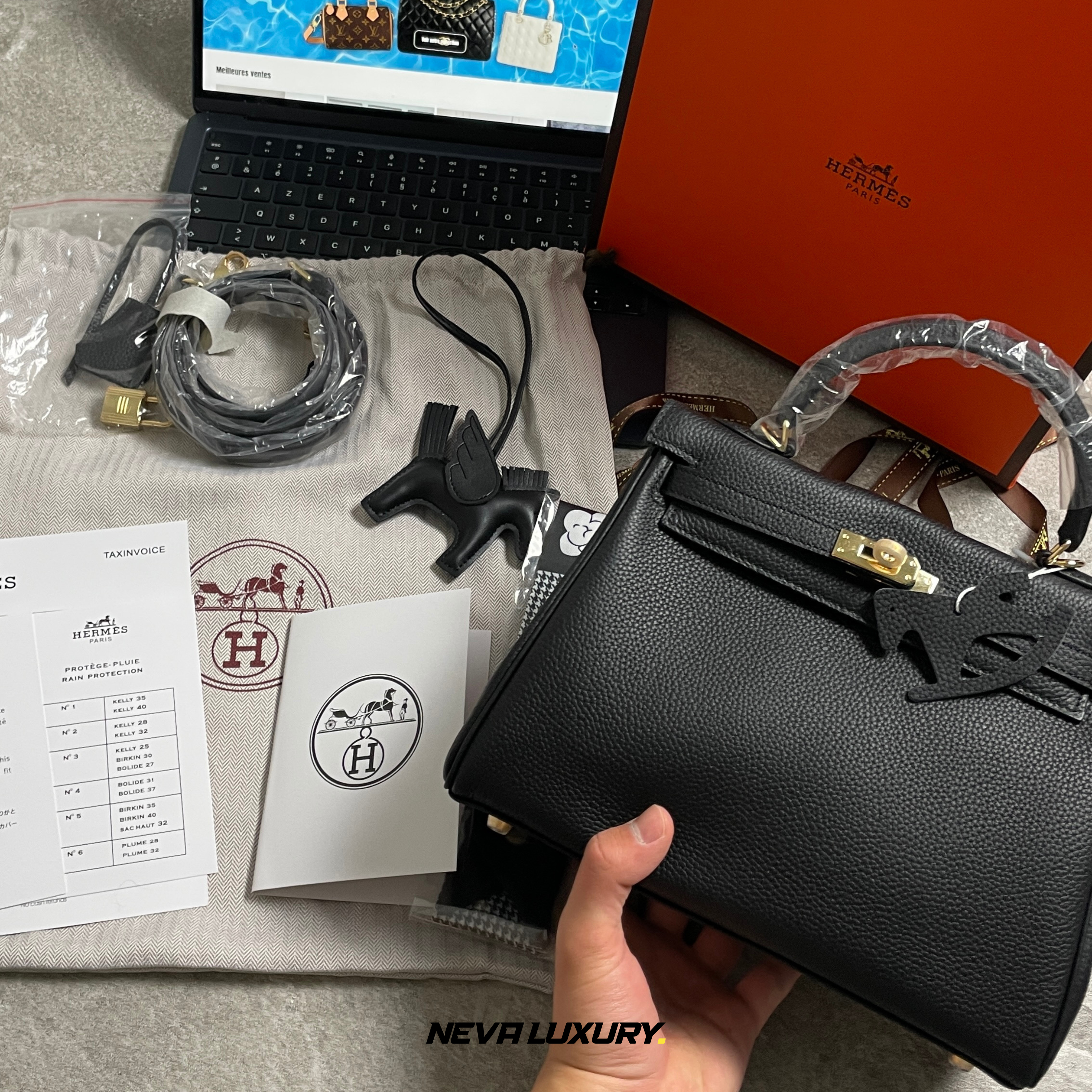 Sac à main en cuir Birkin 25