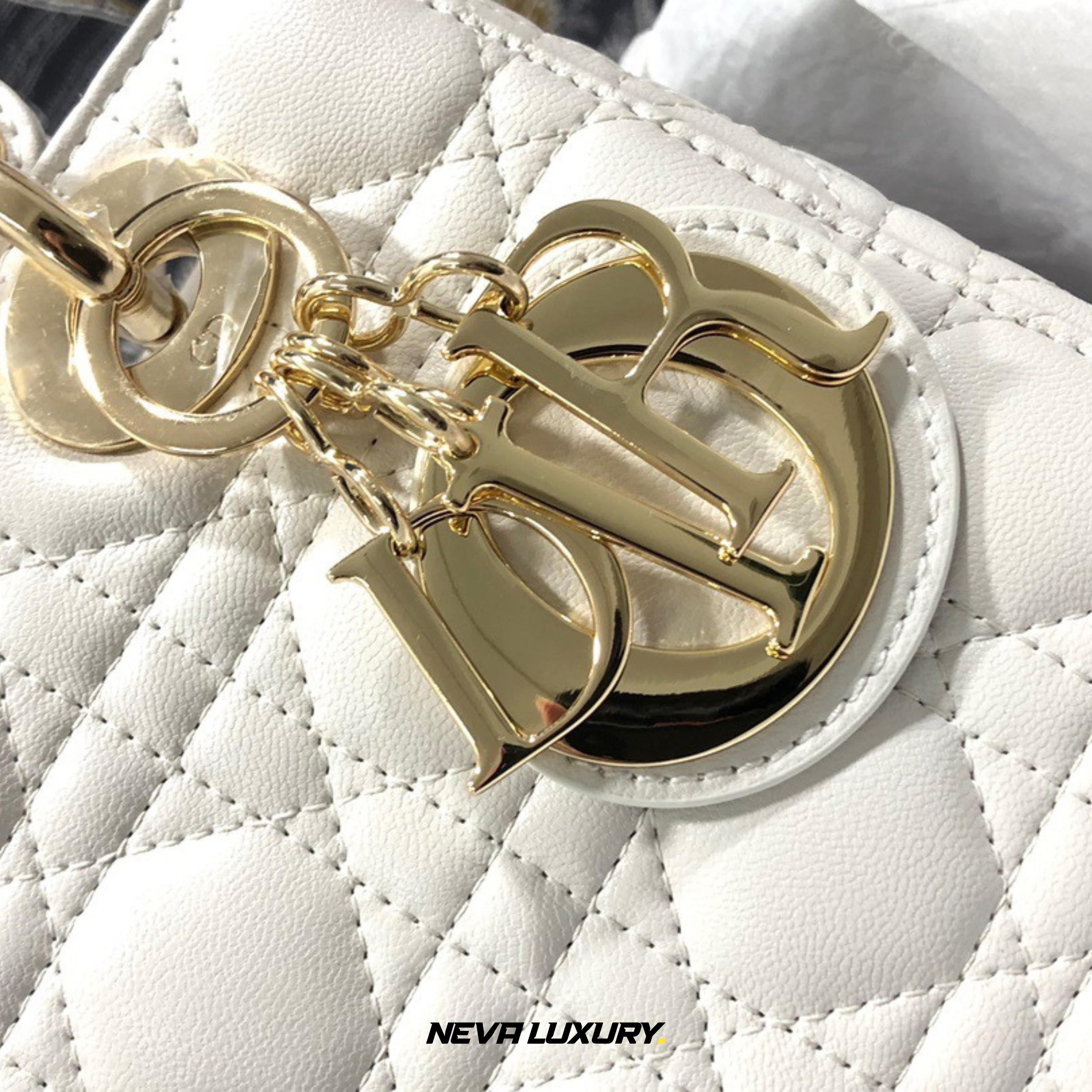 Sac Lady Dior Mini à chaîne Cuir