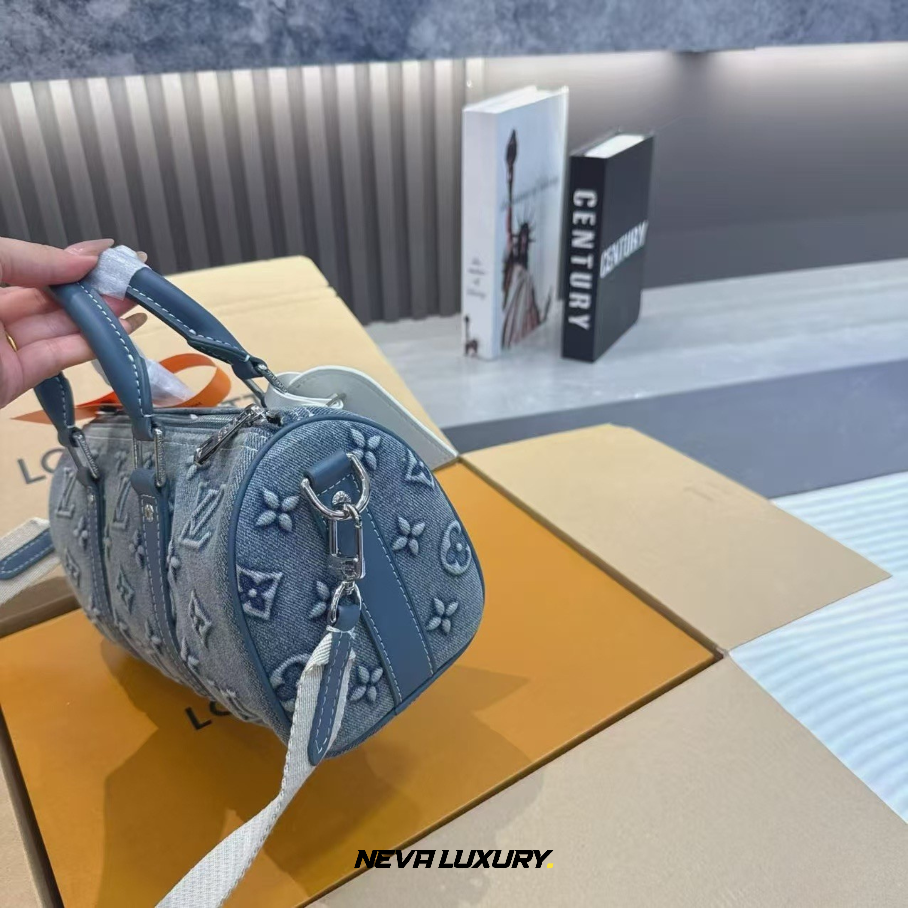 Keepall Bandouliere 25 denim
