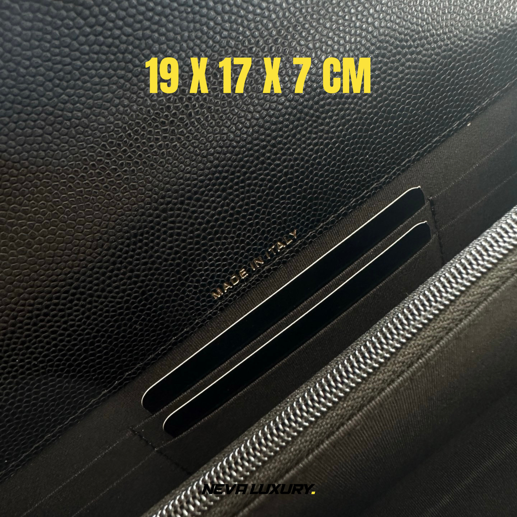 Sac WOC Cuir Caviar Noir Accastillage